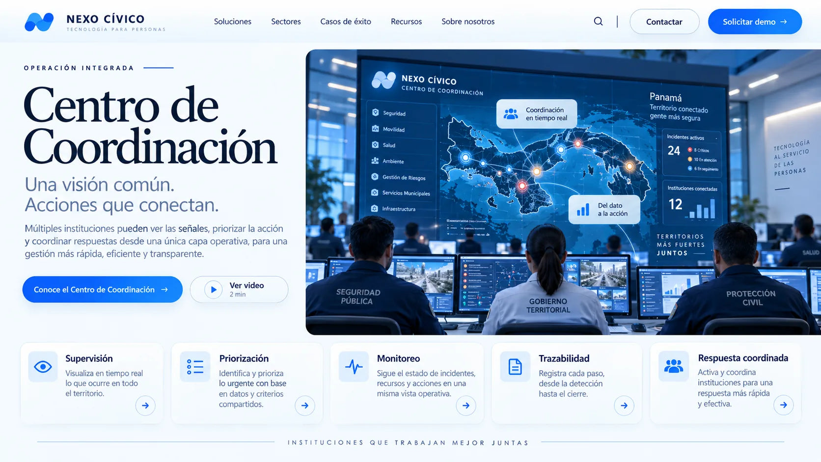 Institutional coordination-center concept