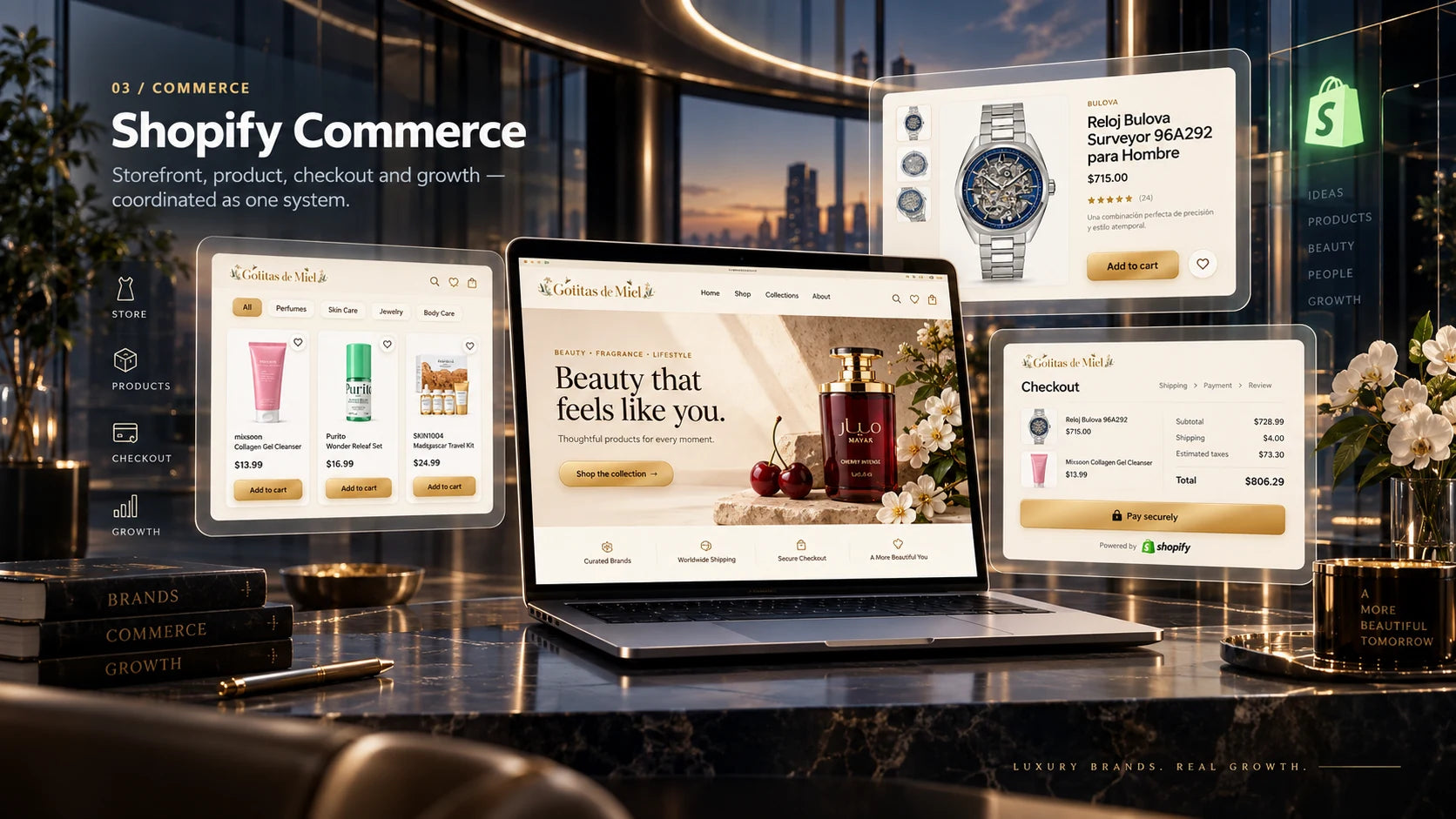 Shopify Commerce visual system